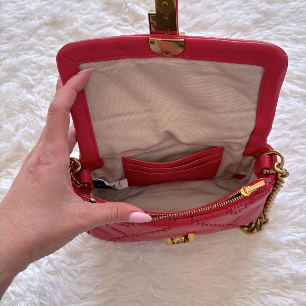 🤍 Red Quilted Leather Marc Jacobs Mini Bag - Picture 11 of 12